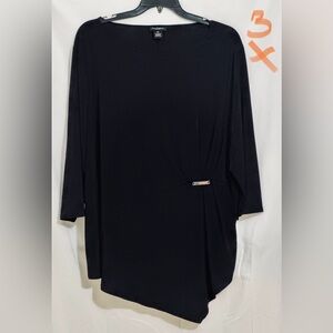 Nue Options  Black Asymmetrical Top